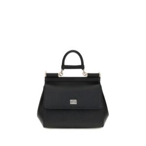 Black Calf Leather Bos Taurus Handbag