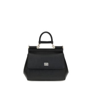 Black Calf Leather Bos Taurus Handbag