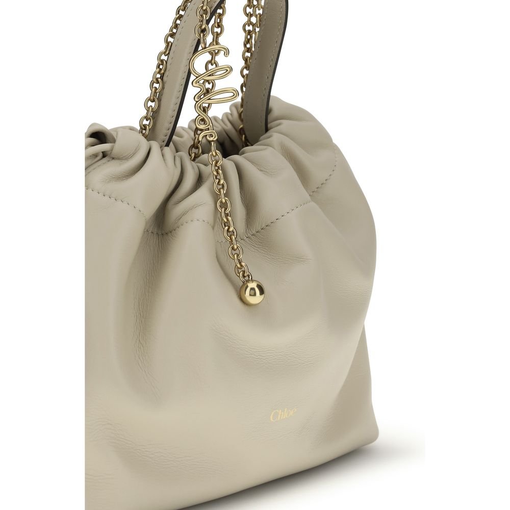 Beige Lamb Ovis Aries Aries Shoulder Bag - Image 4