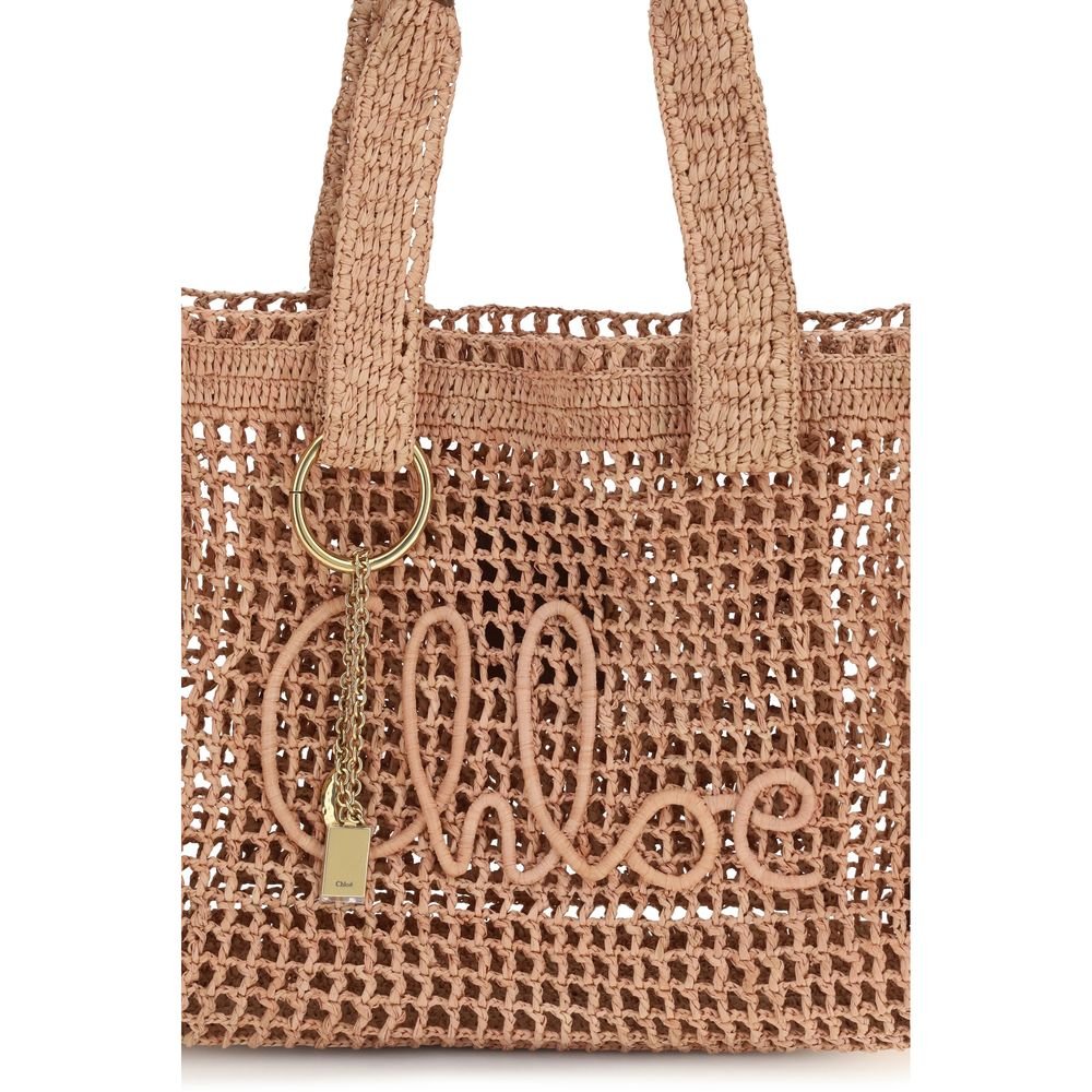 Beige Raffia Shoulder Bag - Image 4
