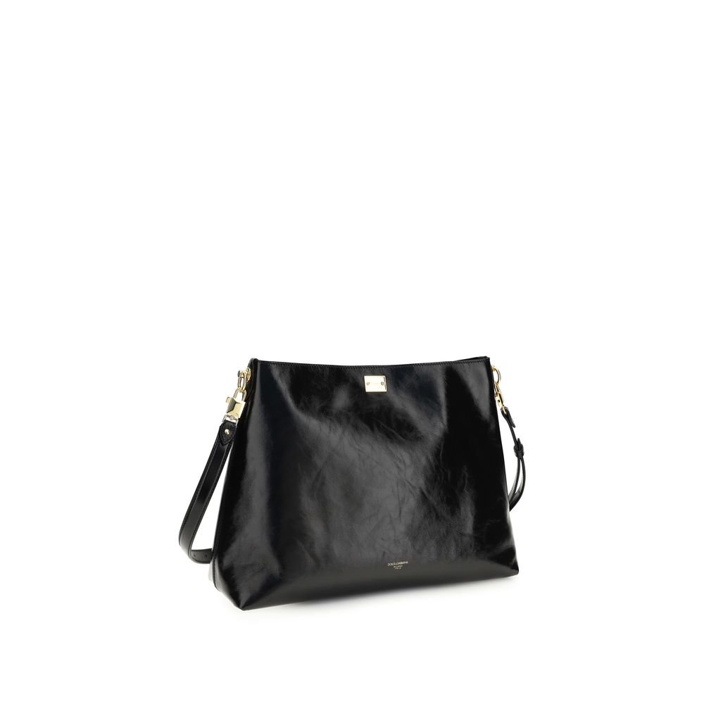 Black Calf Leather Bos Taurus Shoulder Bag - Image 2