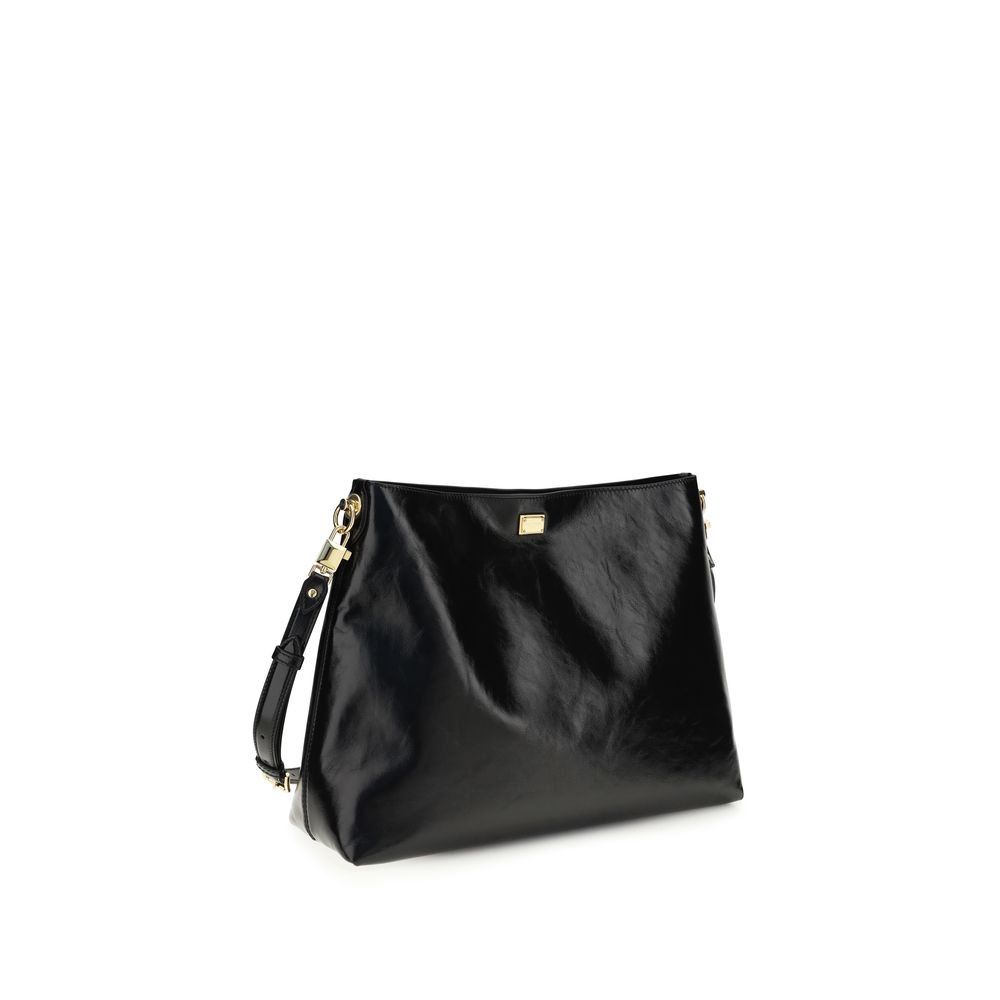 Black Calf Leather Bos Taurus Shoulder Bag - Image 3