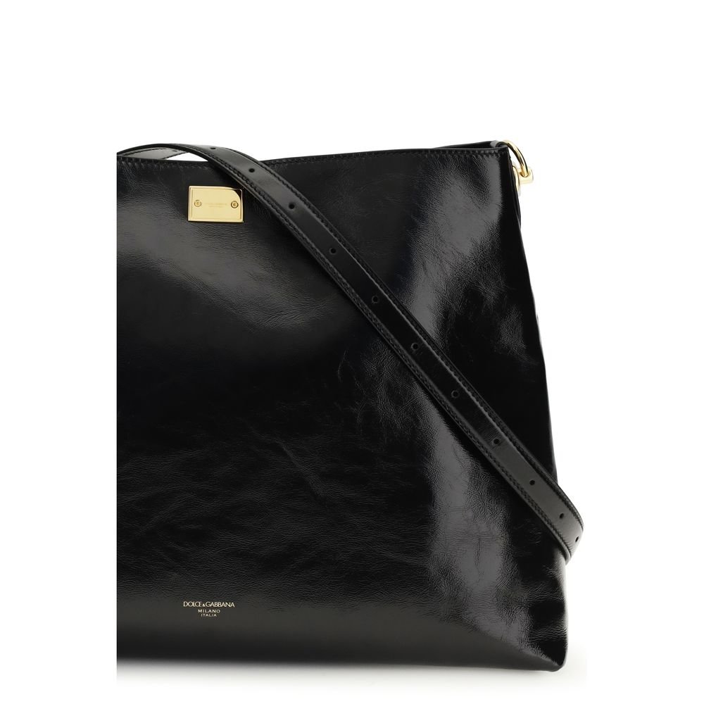 Black Calf Leather Bos Taurus Shoulder Bag - Image 4