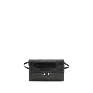 Black Calf Leather Bos Taurus Shoulder Bag