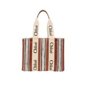 Brown Linen Tote Bag