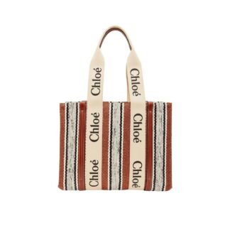 Brown Linen Tote Bag