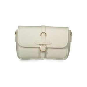 Bianco Polyurethane Women Handbag