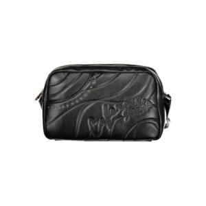 Black Polyurethane Women Handbag
