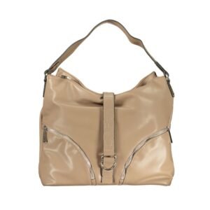 Brown Polyurethane Women's Bag