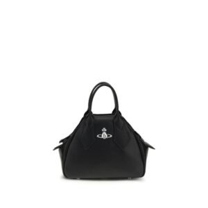 Black Polyurethane Handbag