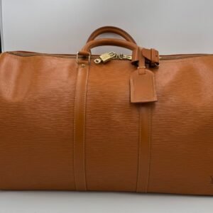 LOUIS VUITTON KEEPALL 50 in Brown EPI Leather Handbag