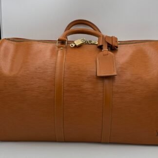 LOUIS VUITTON KEEPALL 50 in Brown EPI Leather Handbag