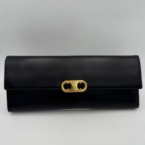 CELINE TRIOMPHE Black Clutch