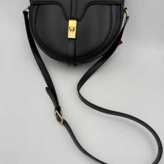 CELINE Sac 16 Besace Black Large Bag