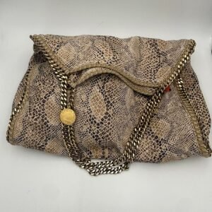 STELLA MCCARTNEY Falabella Grande Vegan Reptile Skin Handbag
