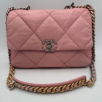 CHANEL 19 Medium Pink Handbag