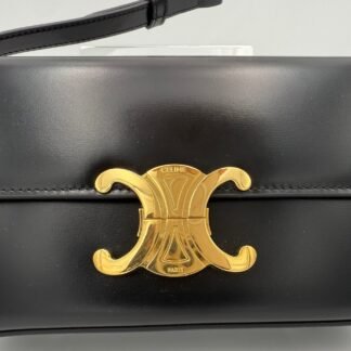 CELINE CLAUDE TRIOMPHE Black Handbag