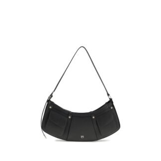 Black Calf Leather Bos Taurus Shoulder Bag