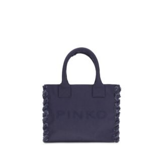 Blue Cotton Shoulder Bag