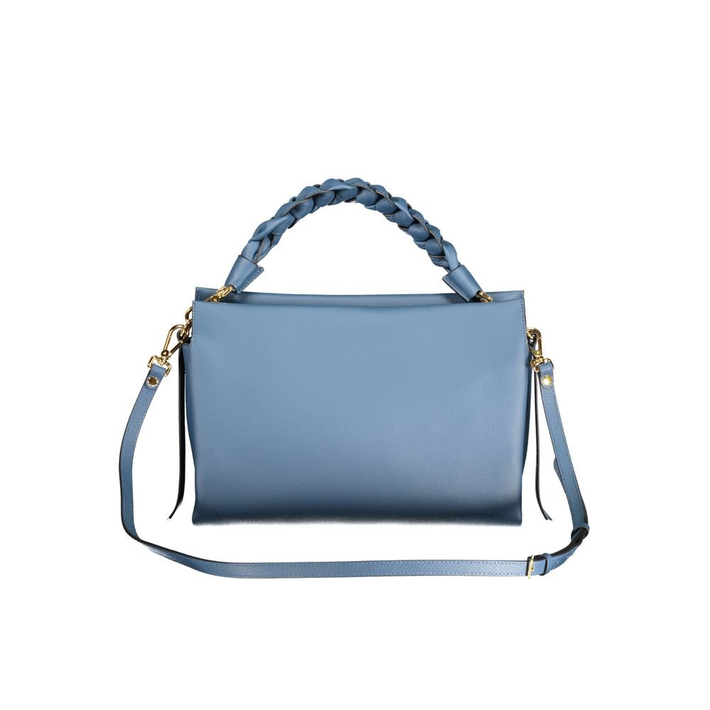 Blue Leather Women Handbag - Image 2