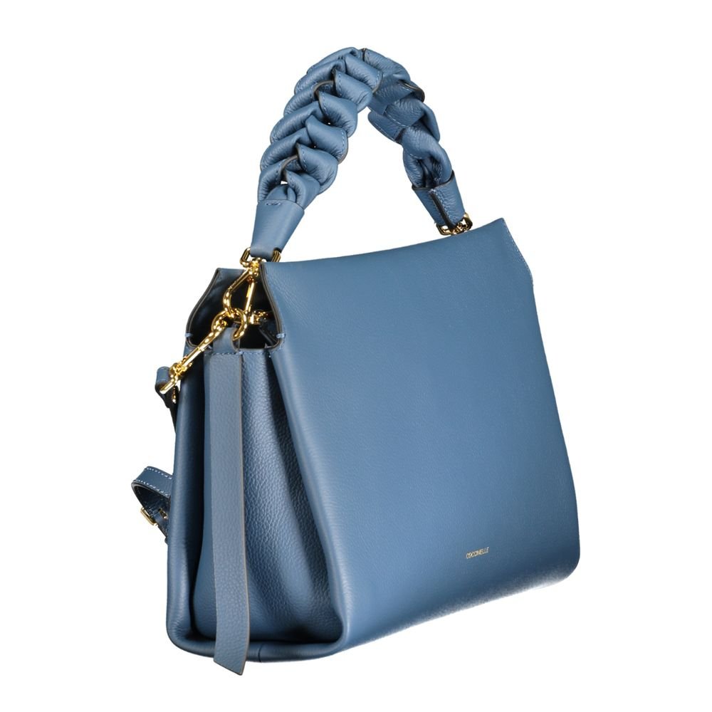 Blue Leather Women Handbag - Image 3