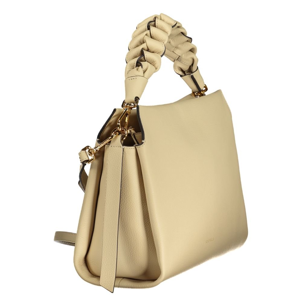 Beige Leather Women Handbag - Image 3