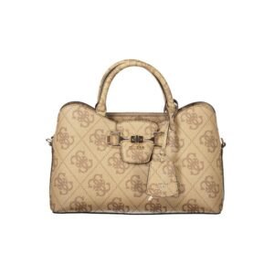 Black Polyurethane Women Handbag