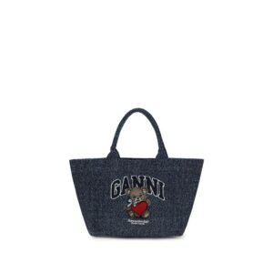 Blue Cotton Shoulder Bag