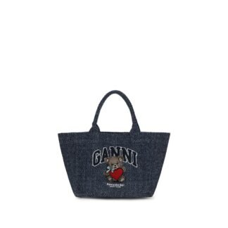 Blue Cotton Shoulder Bag