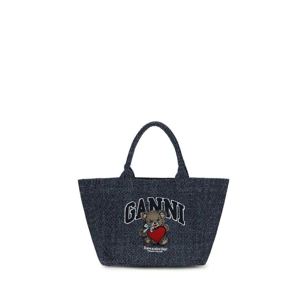 Blue Cotton Shoulder Bag