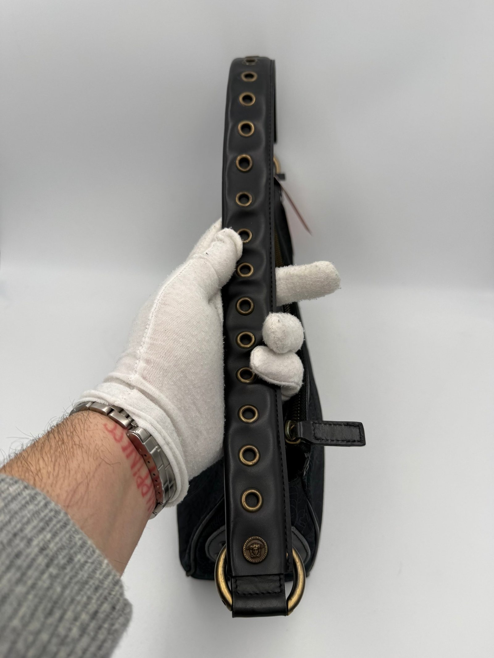 VERSACE Medusa Jacquard Shoulder Bag - Image 2
