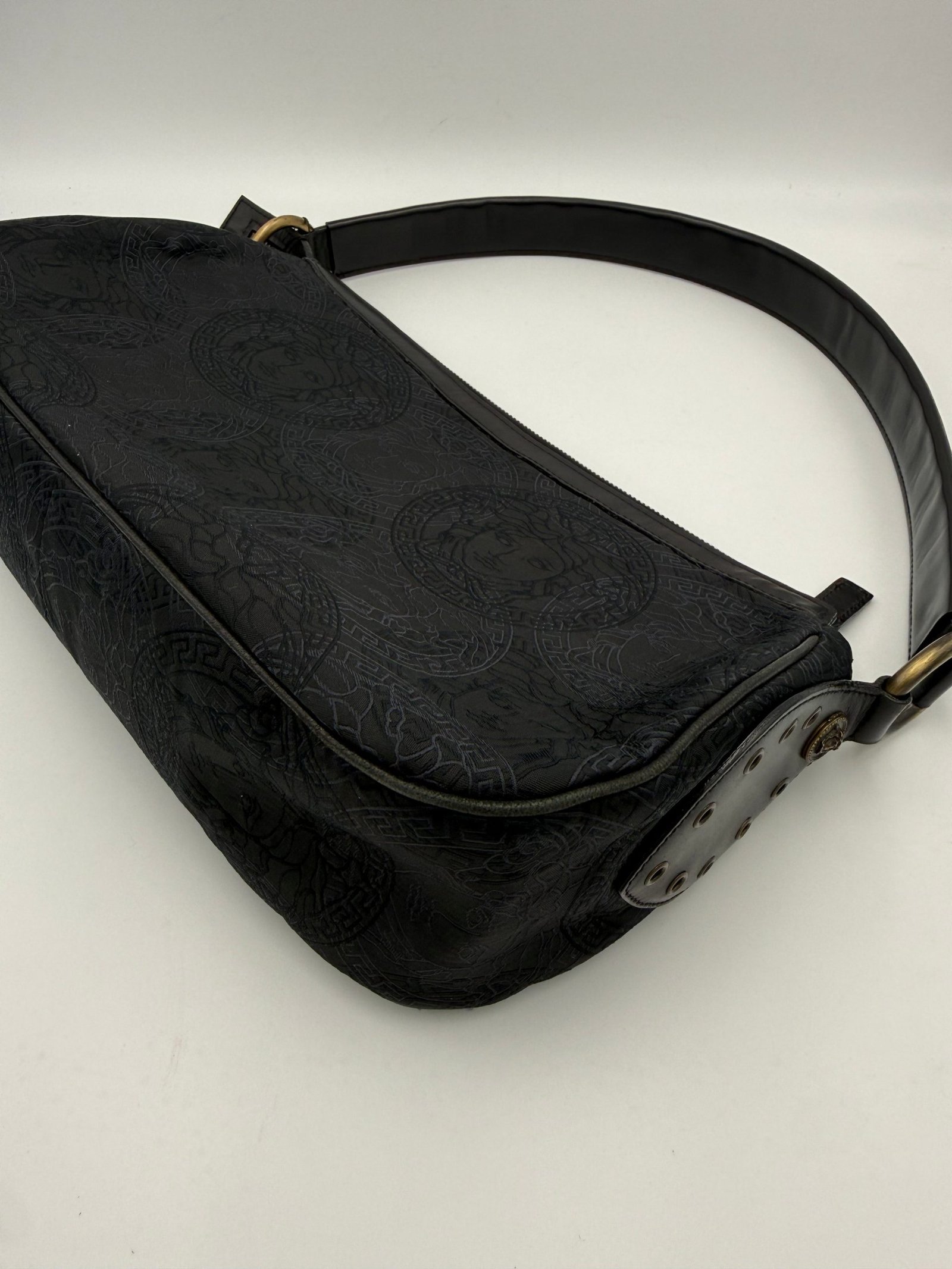 VERSACE Medusa Jacquard Shoulder Bag - Image 6