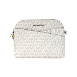Michael Kors Women'S Back Slip Pocket Signature Canvas Crossbody Bag