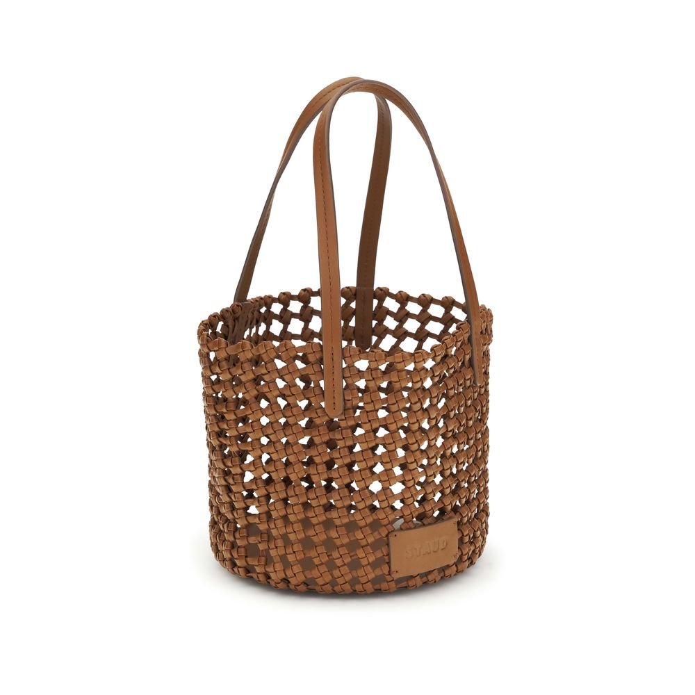 Brown Calf Leather Bos Taurus Backet Bag - Image 2