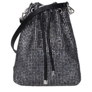 Black Satin Crossbody Bag
