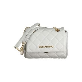 Grey Polyurethane Women's Bag