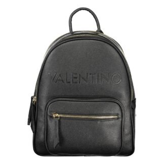 Black Polyurethane Women's Backpack
