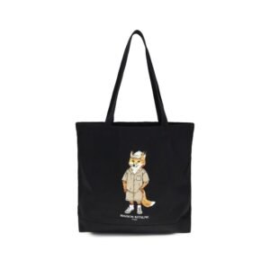 Black Cotton Shoulder Bag