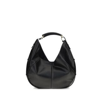 Black Calf Leather Bos Taurus Shoulder Bag