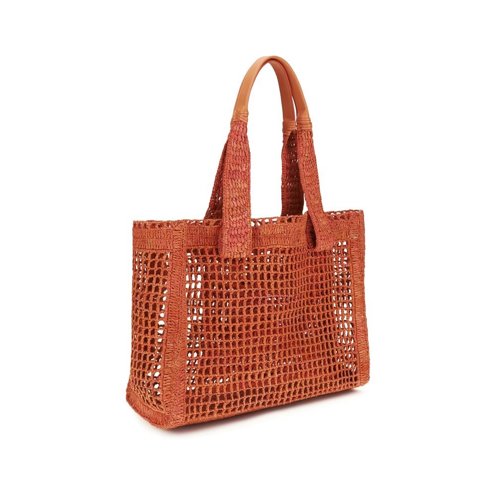 Multicolor Raffia Shoulder Bag - Image 3