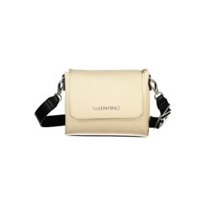 Beige Polyurethane Womens Bag