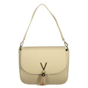 Beige Polyurethane Women's Bag