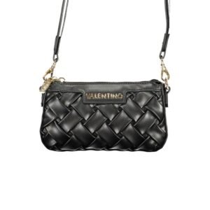 Nero Poliuretano Women's Handbag with Adjustable Shoulder Strap