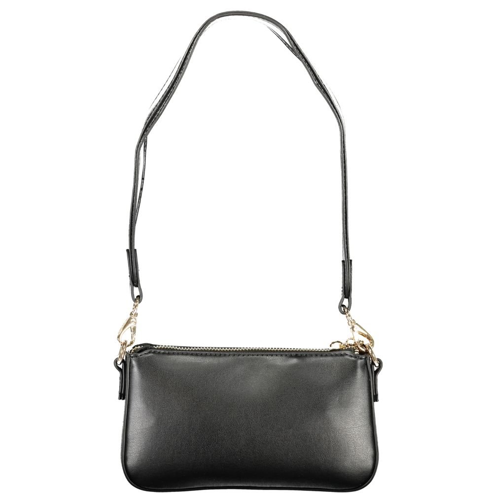 Nero Poliuretano Women's Handbag with Adjustable Shoulder Strap - Image 2