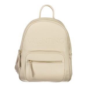 Beige Polyurethane Women's Backpack