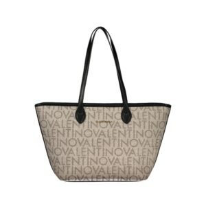 Beige Polyurethane Women's Bag
