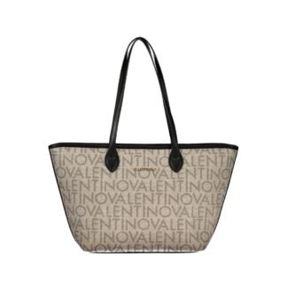 Beige Polyurethane Women's Bag