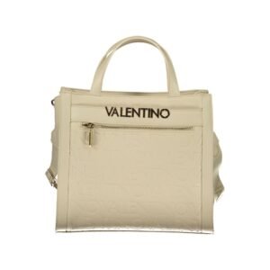 Beige Polyurethane Women's Bag