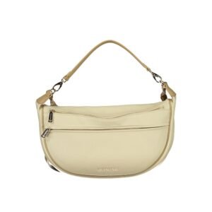 Beige Polyurethane Women's Bag