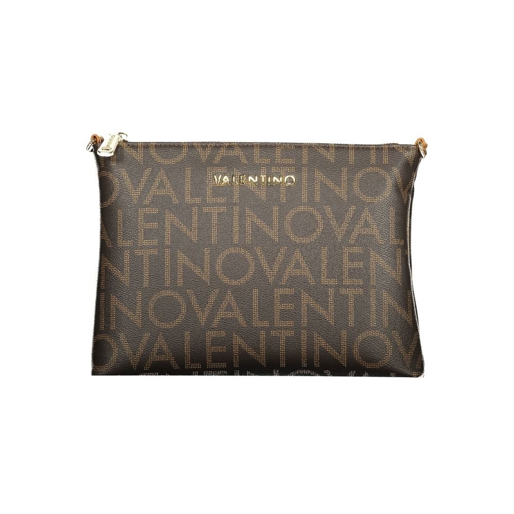 Brown Polyurethane Women's Bag
